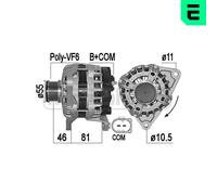 ERA Alternatore Generatore 150A 14V per Iveco Daily VI Kasten 209543A