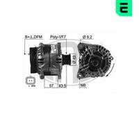 Era Alternatore Generatore 150A 14V Per Opel Movano Pritsche/Fahrgestell 2.5