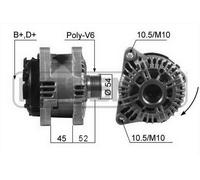 ERA Alternatore Generatore 150A 14V per Peugeot 206 Cc 2.0 S16 2.2 HDI