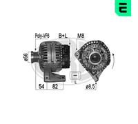 ERA Alternatore Generatore 160A 14V per Volvo XC90 I D5 AWD D3/D5 2.5 T 2.4
