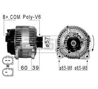 ERA Alternatore Generatore 180A 14V per Audi A6 Allroad 3.0 TDI