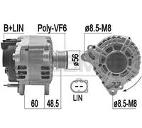 ERA Alternatore Generatore 180A 14V Per VW Passat Alltrack 2.0 TDI 1.6