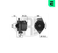 ERA Alternatore Generatore 65A 14V Per VW Polo Coupe 1.0 1.3 D 1.6 1.8