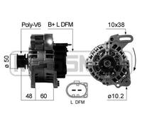 ERA Alternatore Generatore 70A 14V Per VW Polo 1.4 16V 1.0 60 210671A