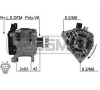 ERA Alternatore Generatore 80A 14V per Ford Focus Turnier 1.8 16V 2.0 ST170