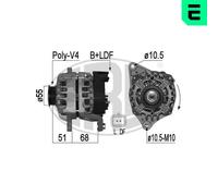 ERA Alternatore Generatore 80A 14V Per Nissan Note 1.4 1.2 16V 1.0