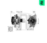 Era Alternatore Generatore 80A 14V Per Toyota Yaris 1.33 VVT-I 210765A