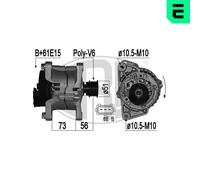 ERA Alternatore Generatore 90A 14V per BMW 3er Compatto 316 Ti 318 316i 318i