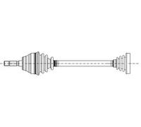 ERA Benelux DA60738 Semiasse