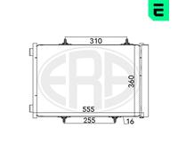 ERA Condensatore Aria Condizionata Con Essicatore per Peugeot 207 Cc WD_ Citroën