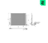 Era Condensatore Climatizzatore Con Essiccatore Per Opel Meriva B Monovolume
