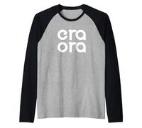 Era Ora - Tshirt Divertente Cambio Lavoro e Dimissioni Maglia con Maniche Raglan
