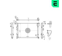 ERA Radiatore Acqua Motore Per Hyundai i30 1.4 1.6 2.0 KIA Cee'D SW