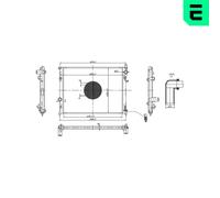 ERA 673573 Radiatore motore