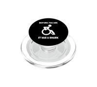 Era uno squalo Divertente Handicap Disabili Sedia a rotelle PopSockets PopGrip per MagSafe