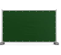EraGreen 5 teloni per recinzioni da costruzione, 176 x 341 cm, colore verde, telone privacy e telone di copertura per recinzioni da costruzione, impermeabile, antistrappo e durevole, in tessuto PE da