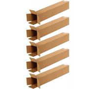 EraGreen Premium FEFCO201 - Buste rettangolari per spedizione, confezione da 5 pezzi, 150 x 150 x 1200 mm, confezione da spedizione DHL, DPD, GLS