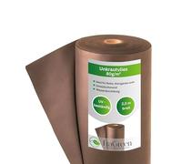 EraGreen Tessuto non tessuto per erbacce di alta qualità, 80 g/m², 2 m x 100 m, marrone, permeabile all'acqua e resistente ai raggi UV, ideale per giardino e aiuole rialzate, pellicola per