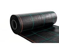 EraGreen - Tessuto per pacciamatura 100 g/m² (10 m x 4,0 m), resistente allo strappo, telo anti-erbacce, tessuto per il terreno, telo in tessuto, telo per giardino, recinto, permeabile all'acqua