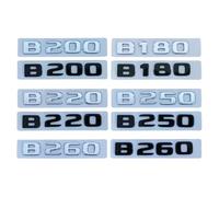 ERAKAFZTTK 3D ABS Cromato Nero Bagagliaio di Un'auto Lettere Misura for Mercedes Benz B160 B180 B200 B220 B260 W245 W246 Logo Emblema Adesivo Distintivo Accessori(Chrome B200)