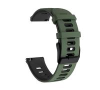 ERAKAFZTTK Adatto for cinturino Samsung Gear S3 Frontier da 20 mm e 22 mm in silicone, adatto for cinturino Samsung Galaxy Watch 42 mm, 46 mm/3, 41 mm e 45 mm/Active 1/S2.(Armygreen black,20mm)