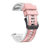 ERAKAFZTTK Cinturino in silicone for smartwatch Mibro C3 da 20 mm e 22 mm, adatto for Mibro Watch C2 T2/A1 A2/X1/Lite2/Color Sport Watchband(Pink white,22mm)