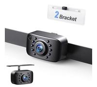 eRapta ERT01 2nd Generation Car Rear View Reversing Backup Camera Automotive with 149Perfect View Angle 8 LED Lights Night Vision 9 Level Waterproof Universal Car Backing Camera License Plate