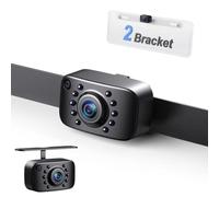 eRapta ERT01 2nd Generation Car Rear View Reversing Backup Camera Automotive with 149Perfect View Angle 8 LED Lights Night Vision 9 Level Waterproof Universal Car Backing Camera License Plate