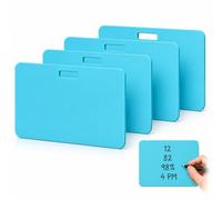 Erasable Badge Note, 2026 New Reusable Silicone Badge Notepad for Office, Mini Erasable Whiteboard with Dual-Side Writable & Fade-Proof (Horizontal+Blue*4)