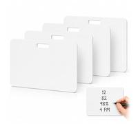 Erasable Badge Note, 2026 New Reusable Silicone Badge Notepad for Office, Mini Erasable Whiteboard with Dual-Side Writable & Fade-Proof (Horizontal+White*4)