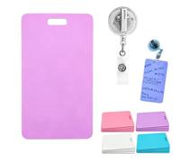 Erasable Badge Sticky Notes, 2026 New Reusable Silicone Vertical Horizontal Badge Buddy, Portable Erasable Badges Notes, Dual-Side Writable, Fade-Proof & No Blur for Nurse Doctor Healthcare (A-1)