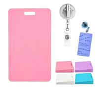 Erasable Badge Sticky Notes, 2026 New Reusable Silicone Vertical Horizontal Badge Buddy, Portable Erasable Badges Notes, Dual-Side Writable, Fade-Proof & No Blur for Nurse Doctor Healthcare (A-3)