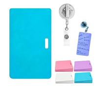 Erasable Badge Sticky Notes, 2026 New Reusable Silicone Vertical Horizontal Badge Buddy, Portable Erasable Badges Notes, Dual-Side Writable, Fade-Proof & No Blur for Nurse Doctor Healthcare (B-2)