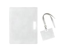 Erasable Badge Sticky Notes, Reusable Silicone Vertical Horizontal Badge Buddy | Dual-Side Writable, Fade-Proof & No Blur, For Identification Name Business Credit Membership Loyalty School Work Access