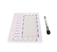 Erasable Chore Chart, Magnetic Dry Erase Board for Kids Daily Routine and Task Management White ABS Material 22.5x15.5x1cm