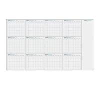 Erasable Wall Calendar - Paper, Yearly Planner Board, Reusable Design | Dry Erase Calendar, Reusable Calendars Poster For Classroom, Apartment, School Planning, Office Scheduling, Study Organization