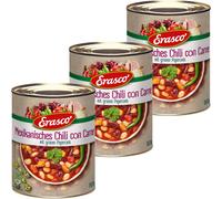 Erasco Messicano Chili con Carne Con Verde Peperoni 800g 3er Pack