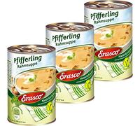 Erasco Pfifferling, zuppa con panna naturale, deliziosa, 390 ml, confezione da 3