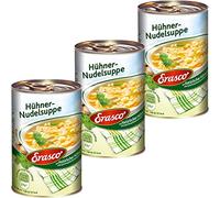 Erasco - zuppa per pollo, per verdure e pollo, 390 ml, confezione da 3