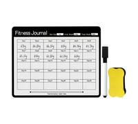 Erase Calendar for Fridge - Daily Erasable Magnetic Slimming Notepad