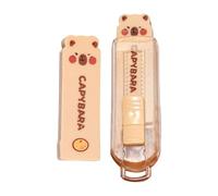 Erasers Drawing, Capybara Retractable Eraser Set, 3.54x0.98 Inches Clean and Precise Correction, Fun Pencil Erasers for Students, Teachers, School Supplies, Classroom
