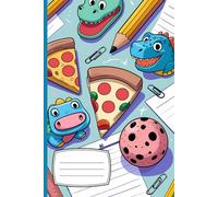 Erasersworld Composition Notebook Wide Ruled, Different Erasers on a School Desk: Journal for College, University, School, Office & Work, 100 pages, 6 x 9 inches