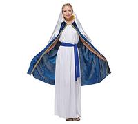EraSpooky Costume da Pasqua per Costume di Halloween della Vergine Maria per Adulti da Donna