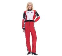 EraSpooky Costume da pilota di auto da corsa Roxy da donna per adulti costumi da gioco di ruolo per Halloween S
