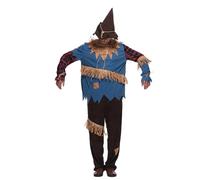 EraSpooky Costume da Spaventapasseri per Uomini Adulti, Halloween, Cosplay, Carnevale, Abbigliamento per Feste a Tema