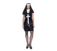 EraSpooky Costume da suora sexy per Halloween, da donna, per sorella