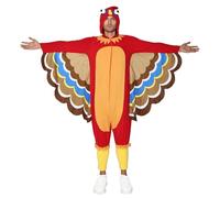EraSpooky Costume da tacchino in vello per adulti Turchia Giorno del Ringraziamento Outfit per uomini per uomini Size M