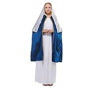 EraSpooky Costume da Vergine Maria da donna costume natalizio da presepe per donna L