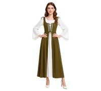 EraSpooky Costume rinascimentale medievale per donna Abito vittoriano