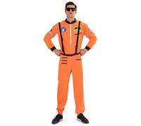 EraSpooky Costumi Costume da Astronauta da Uomo Vestito Operato Pilota Cosplay Halloween Party Funny Outfit per Uomini Adulti
